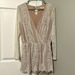 Women’s Lace Long-Sleeve Romper